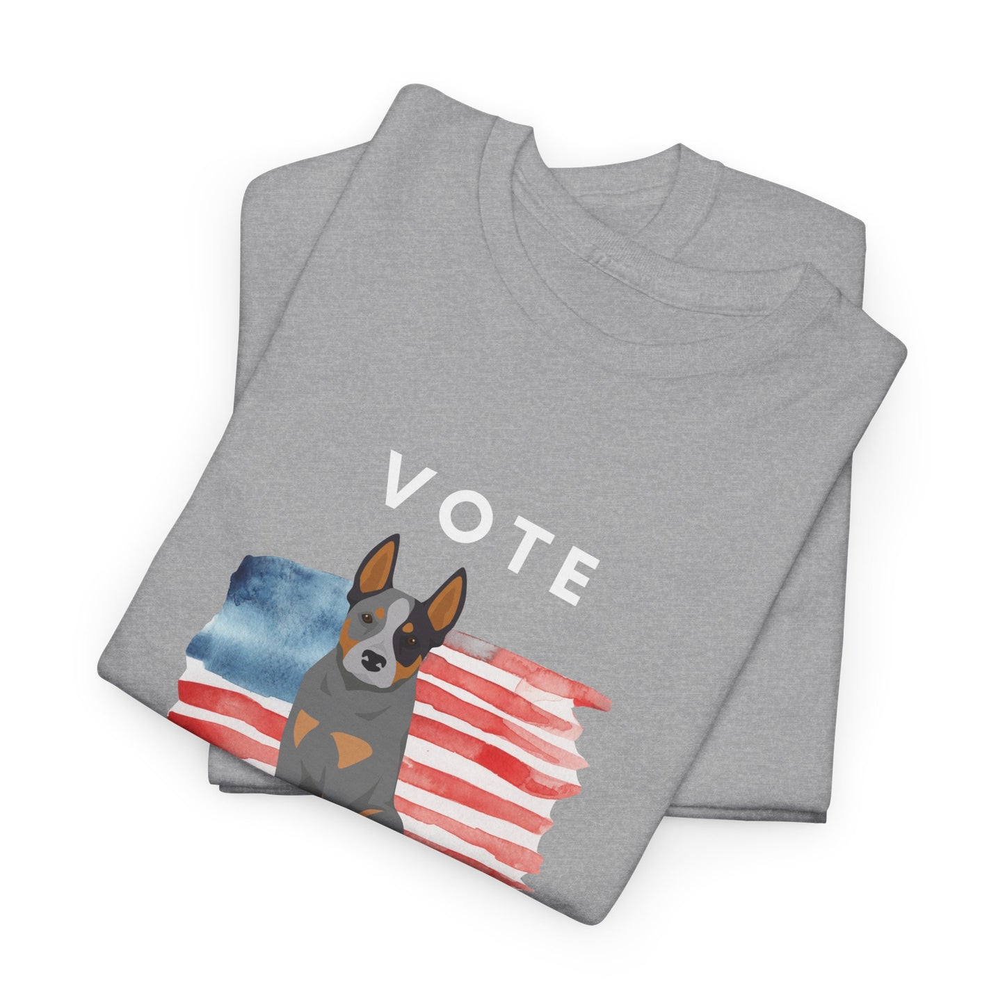 Australian Cattle Dog Vote 2024, Election Unisex Heavy Cotton Tee, Dog Mom Gift, AKC