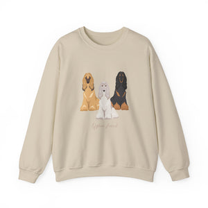 Afghan Hound Dog Unisex Heavy Blend Crewneck Sweatshirt, Afghan Mom, Afghan Gift, Afghan Lover