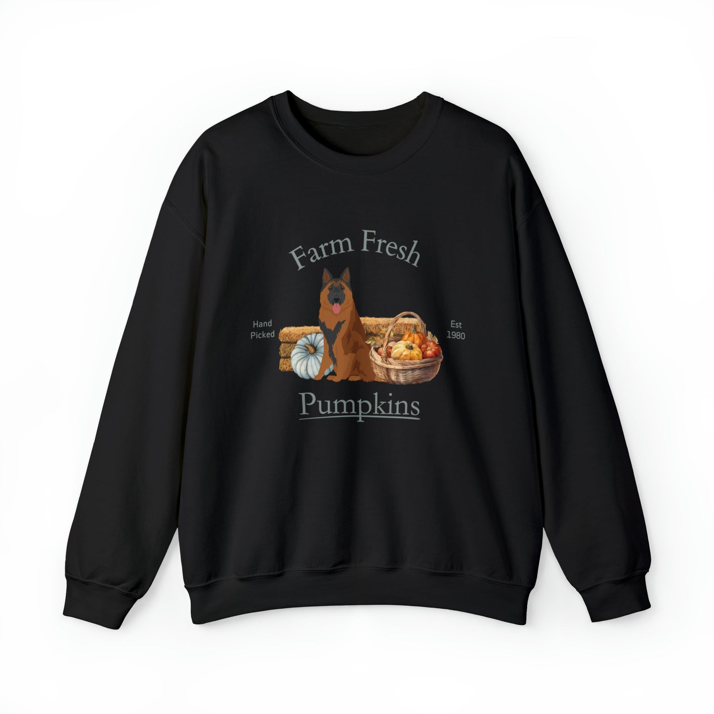 Belgian Tervuren Dog Fall Halloween Unisex Heavy Blend Crewneck Sweatshirt