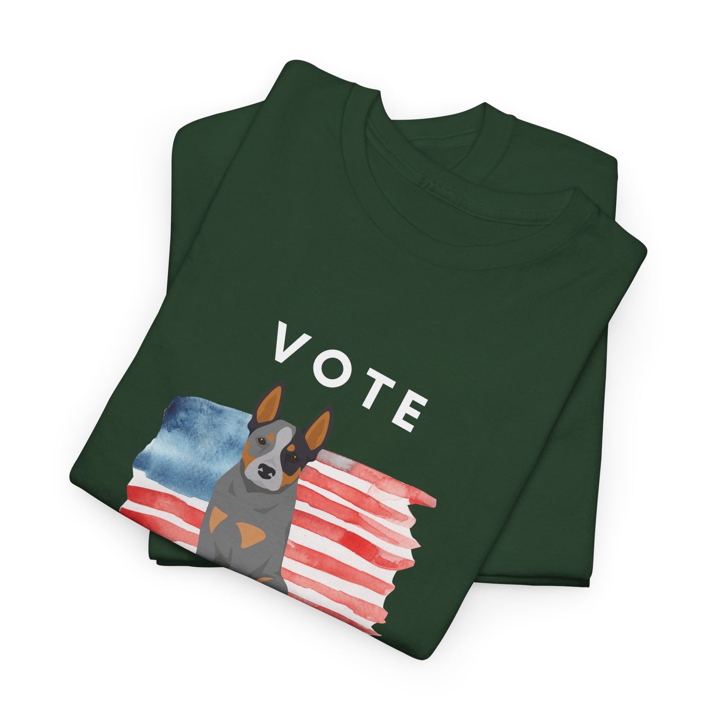 Australian Cattle Dog Vote 2024, Election Unisex Heavy Cotton Tee, Dog Mom Gift, AKC