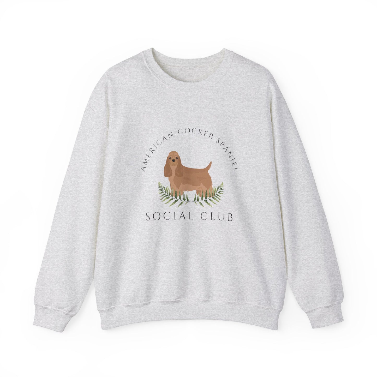 American Cocker Spaniel Dog Social Club Unisex Heavy Blend Crewneck Sweatshirt, Dog Mom Gift