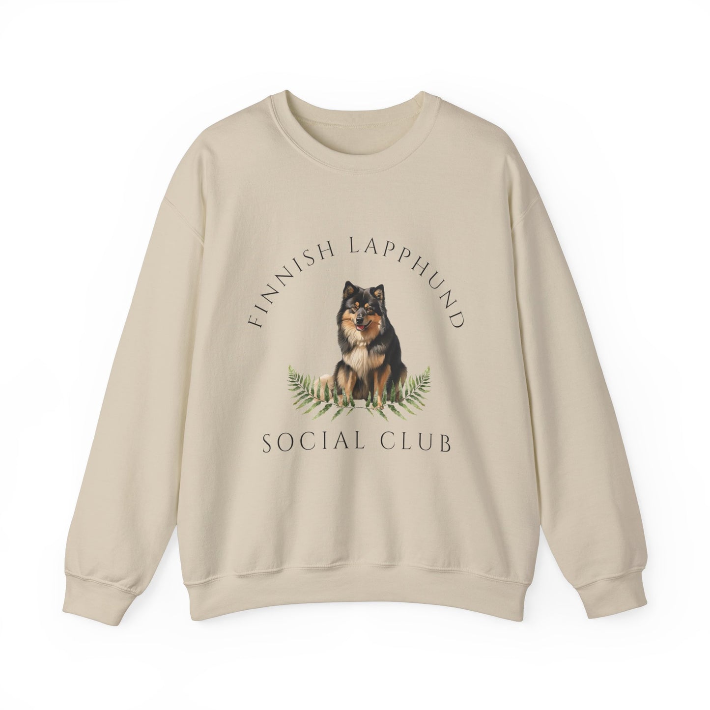 Finnish Lapphund Dog Social Club Unisex Heavy Blend Crewneck Sweatshirt, Finnish Lapphund Dog Mom Gift