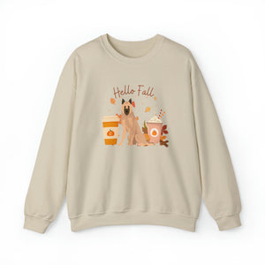 Belgian Lakenois Dog Fall Halloween Unisex Heavy Blend Crewneck Sweatshirt