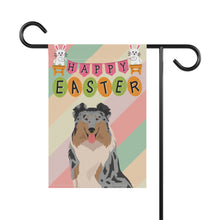 Load image into Gallery viewer, Rough Collie Dog Easter Garden Flag
