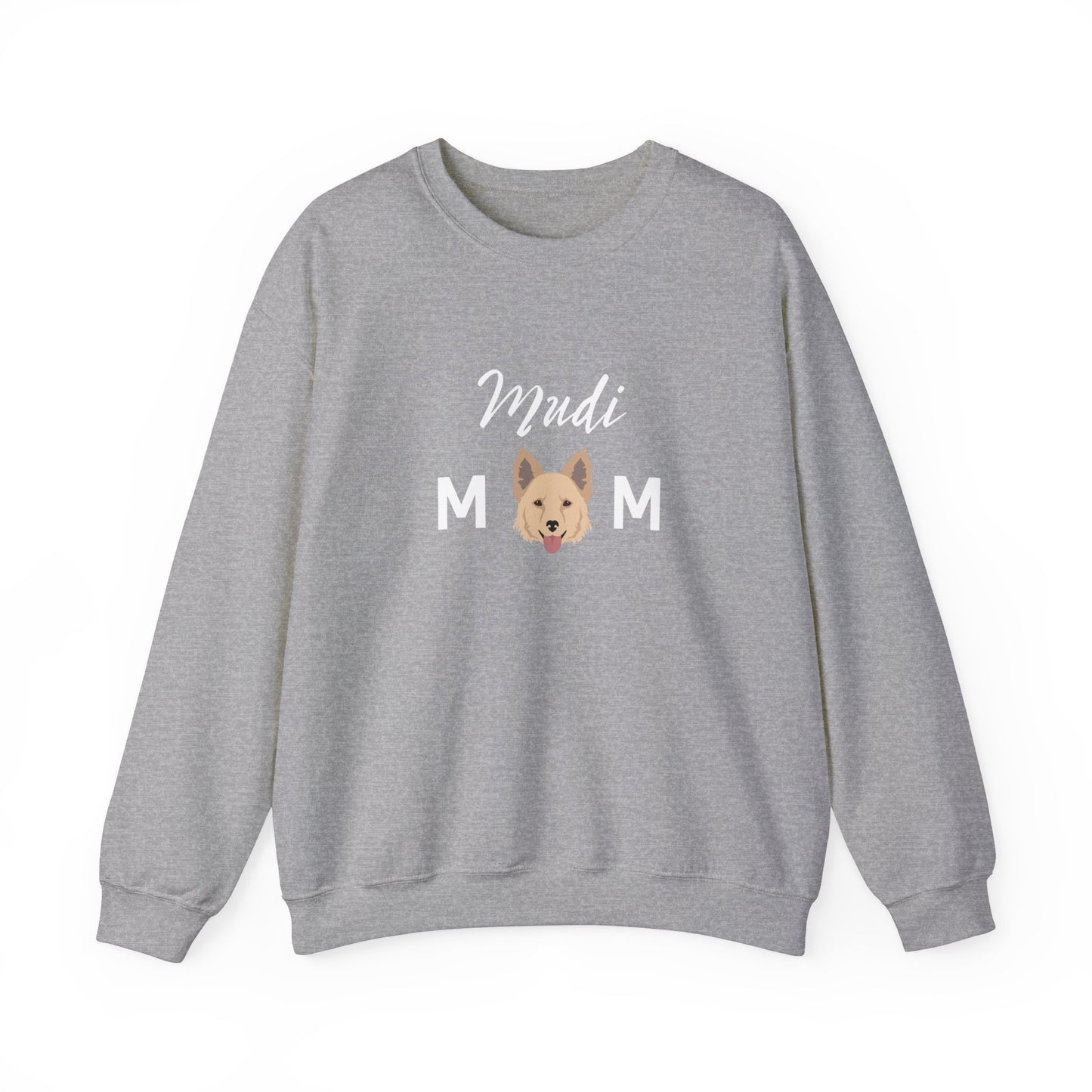 Mudi Dog Mom Funny Unisex Heavy Blend Crewneck Sweatshirt