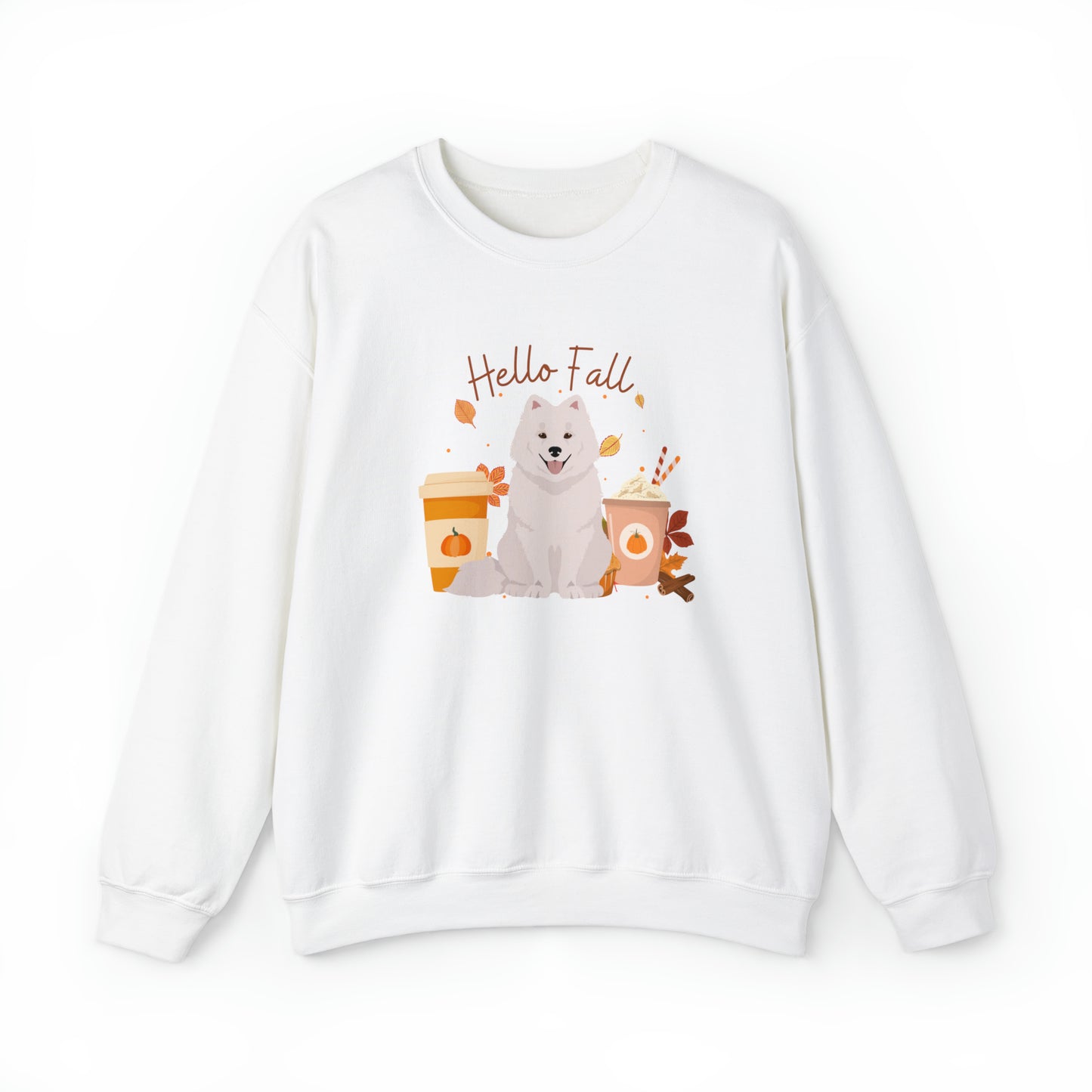 Samoyed Dog Fall Halloween Unisex Heavy Blend Crewneck Sweatshirt