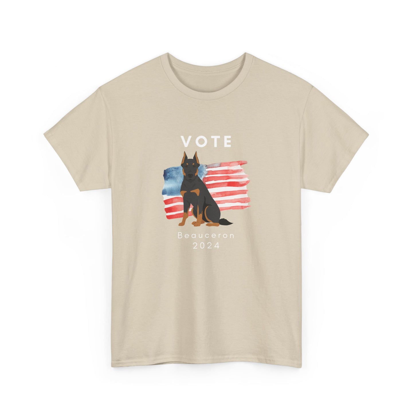 Beauceron Dog Vote 2024, Election Unisex Heavy Cotton Tee, Dog Mom Gift, AKC