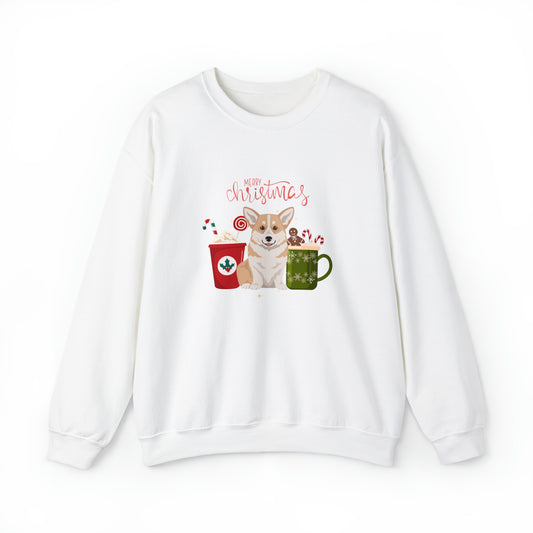 Pembroke Welsh Corgi Dog Christmas Unisex Heavy Blend Crewneck Sweatshirt