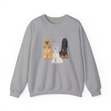 Load image into Gallery viewer, Afghan Hound Dog Unisex Heavy Blend Crewneck Sweatshirt, Afghan Mom, Afghan Gift, Afghan Lover
