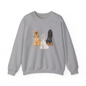 Afghan Hound Dog Unisex Heavy Blend Crewneck Sweatshirt, Afghan Mom, Afghan Gift, Afghan Lover