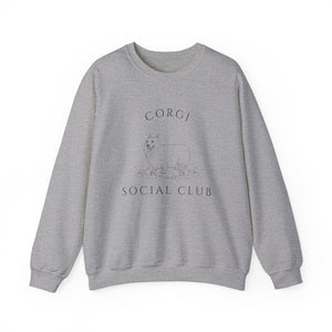 Pembroke Welsh Corgi Dog Social Club Unisex Heavy Blend Crewneck Sweatshirt, Corgi Dog Mom Gift