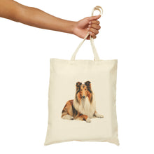 Load image into Gallery viewer, Collie Cotton Canvas Tote Bag
