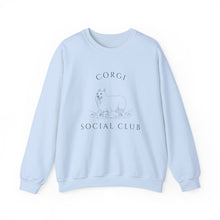 Load image into Gallery viewer, Pembroke Welsh Corgi Dog Social Club Unisex Heavy Blend Crewneck Sweatshirt, Corgi Dog Mom Gift
