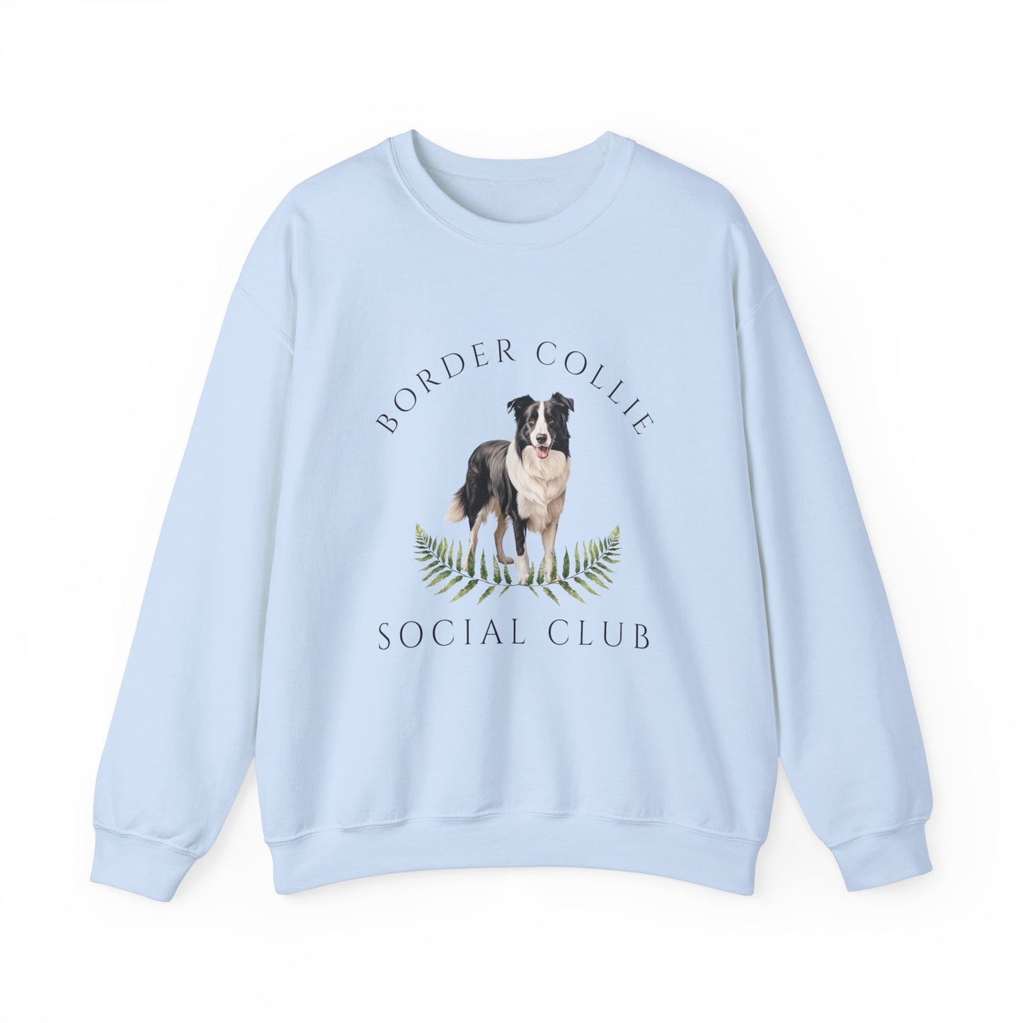 Border Collie Dog Social Club Unisex Heavy Blend Crewneck Sweatshirt, Border Collie Dog Mom Gift