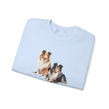 Load image into Gallery viewer, Copy of Rough Collie Dog we heard you pun Unisex Heavy Blend Crewneck Sweatshirt, Dog Mom Gift
