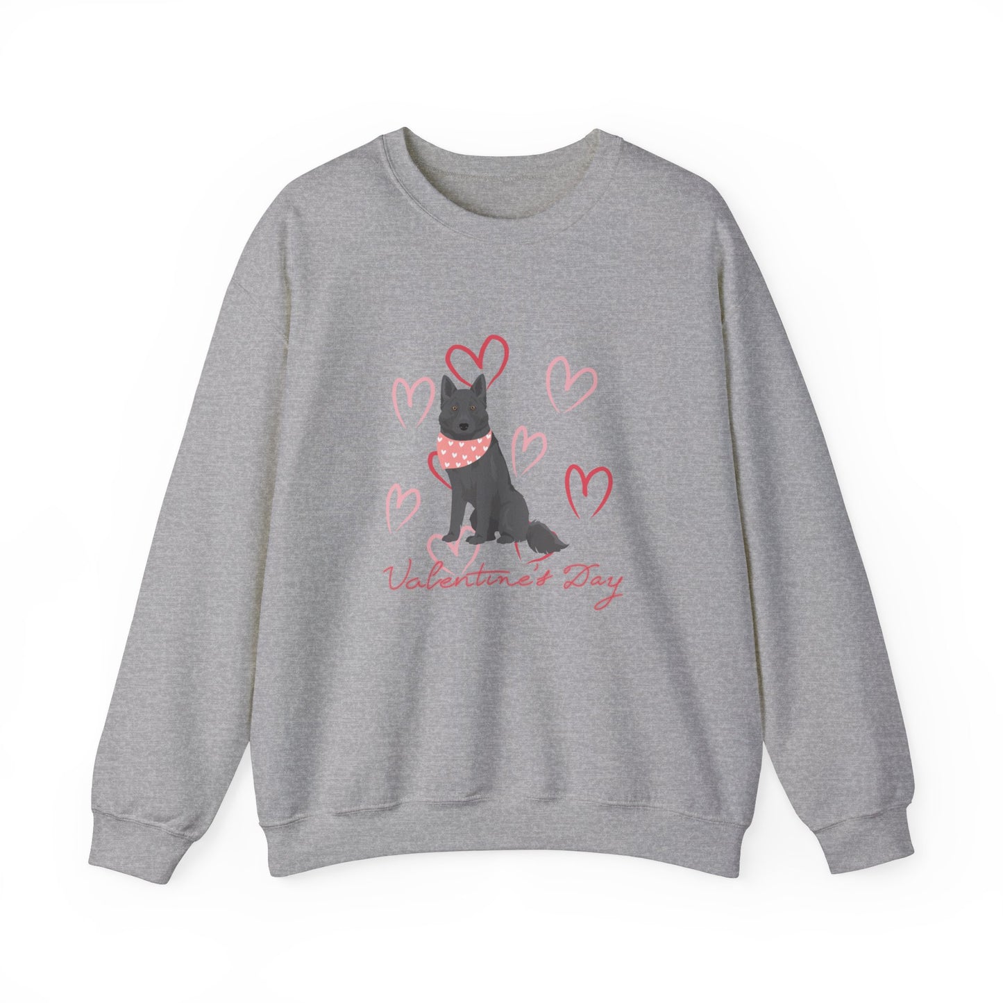 Blue Bay Shepherd Dog Valentines Day Unisex Heavy Blend Crewneck Sweatshirt