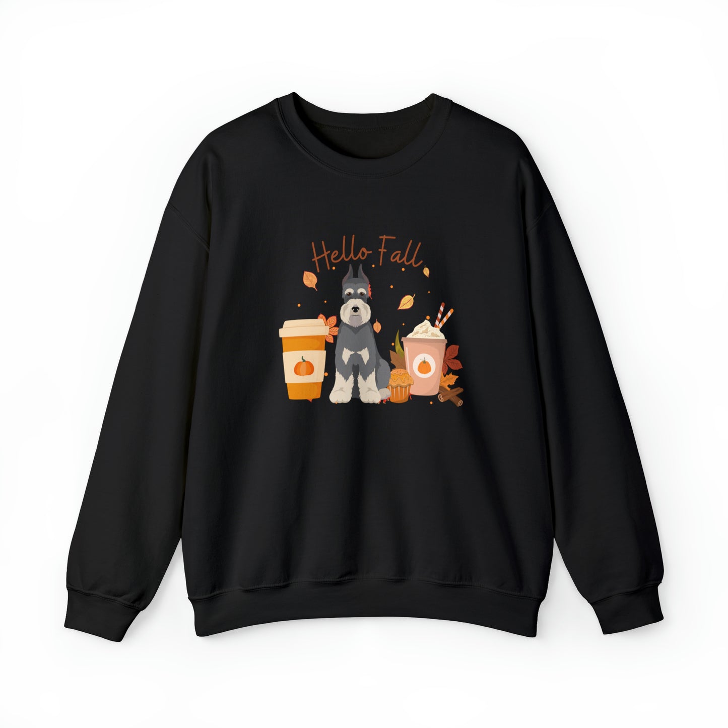 Copy of Schnauzer Dog Fall Halloween Unisex Heavy Blend Crewneck Sweatshirt