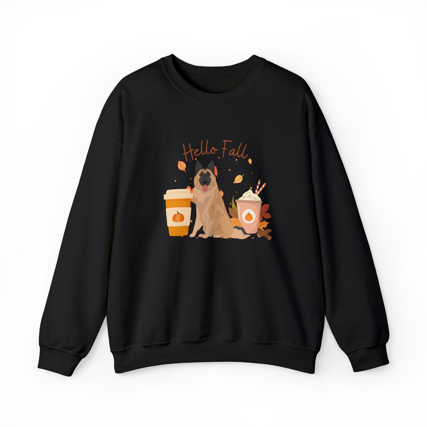 Belgian Tervuren Dog Fall Halloween Unisex Heavy Blend Crewneck Sweatshirt