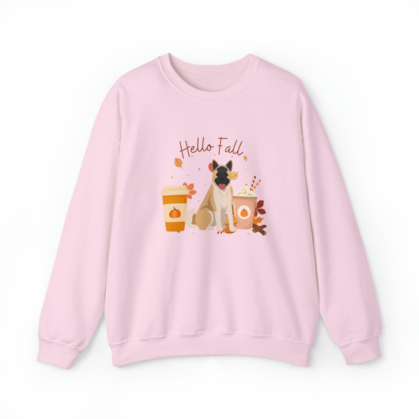 American Akita Dog Fall Halloween Unisex Heavy Blend Crewneck Sweatshirt