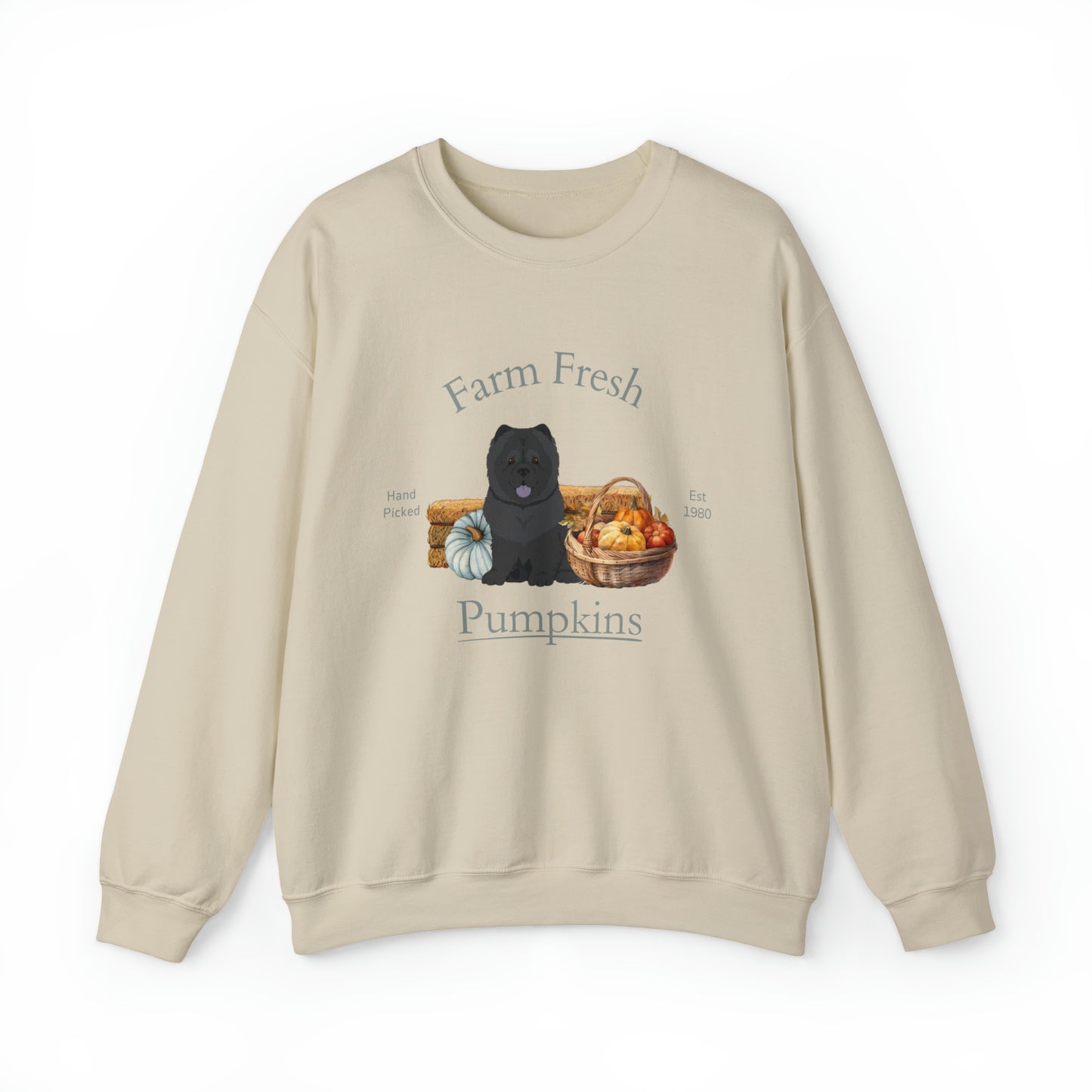 Chow Chow Dog Fall Halloween Unisex Heavy Blend Crewneck Sweatshirt