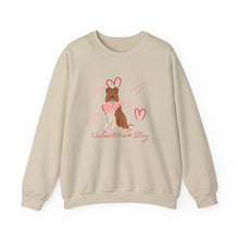 Load image into Gallery viewer, Collie Dog Valentines Day Unisex Heavy Blend Crewneck Sweatshirt
