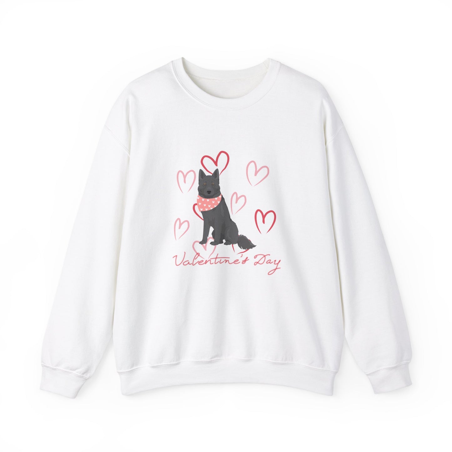 Blue Bay Shepherd Dog Valentines Day Unisex Heavy Blend Crewneck Sweatshirt