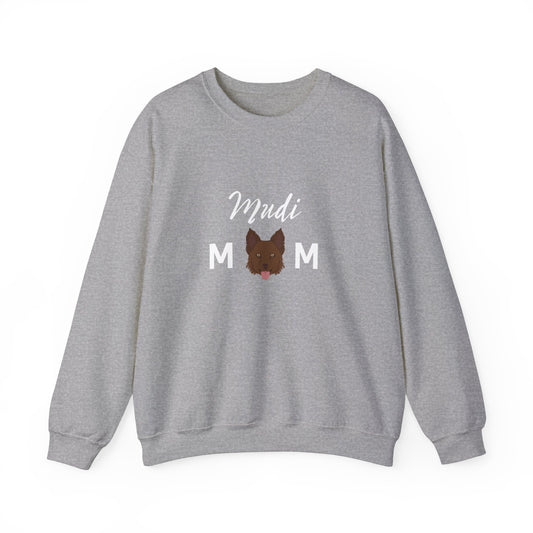 Mudi Dog Mom Funny Unisex Heavy Blend Crewneck Sweatshirt