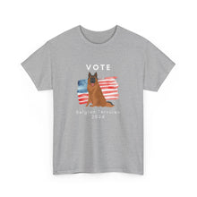 Load image into Gallery viewer, Belgian Tervuren Dog Vote 2024, Election Unisex Heavy Cotton Tee, Dog Mom Gift, AKC
