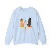 Load image into Gallery viewer, Afghan Hound Dog Unisex Heavy Blend Crewneck Sweatshirt, Afghan Mom, Afghan Gift, Afghan Lover
