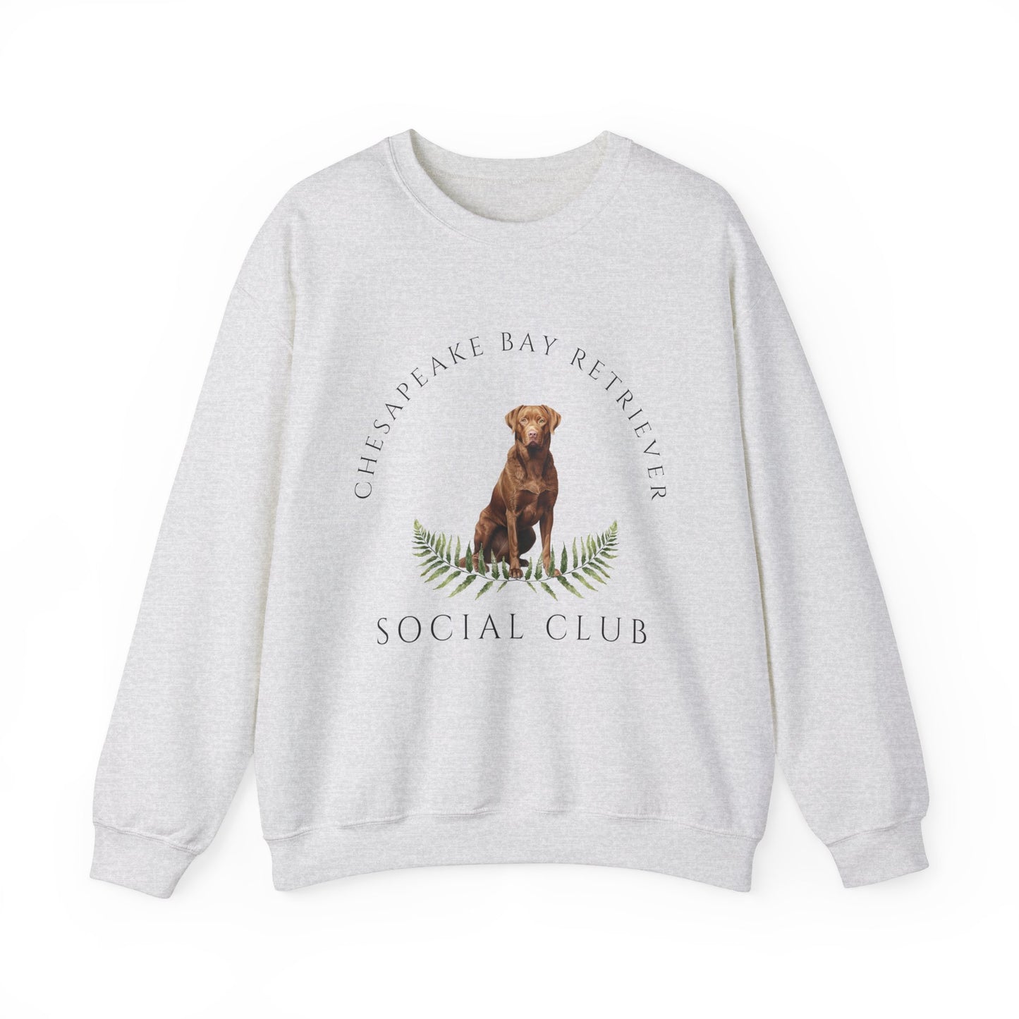 Chesapeake Bay Retriever Dog Social Club Unisex Heavy Blend Crewneck Sweatshirt, Retriever Dog Mom Gift