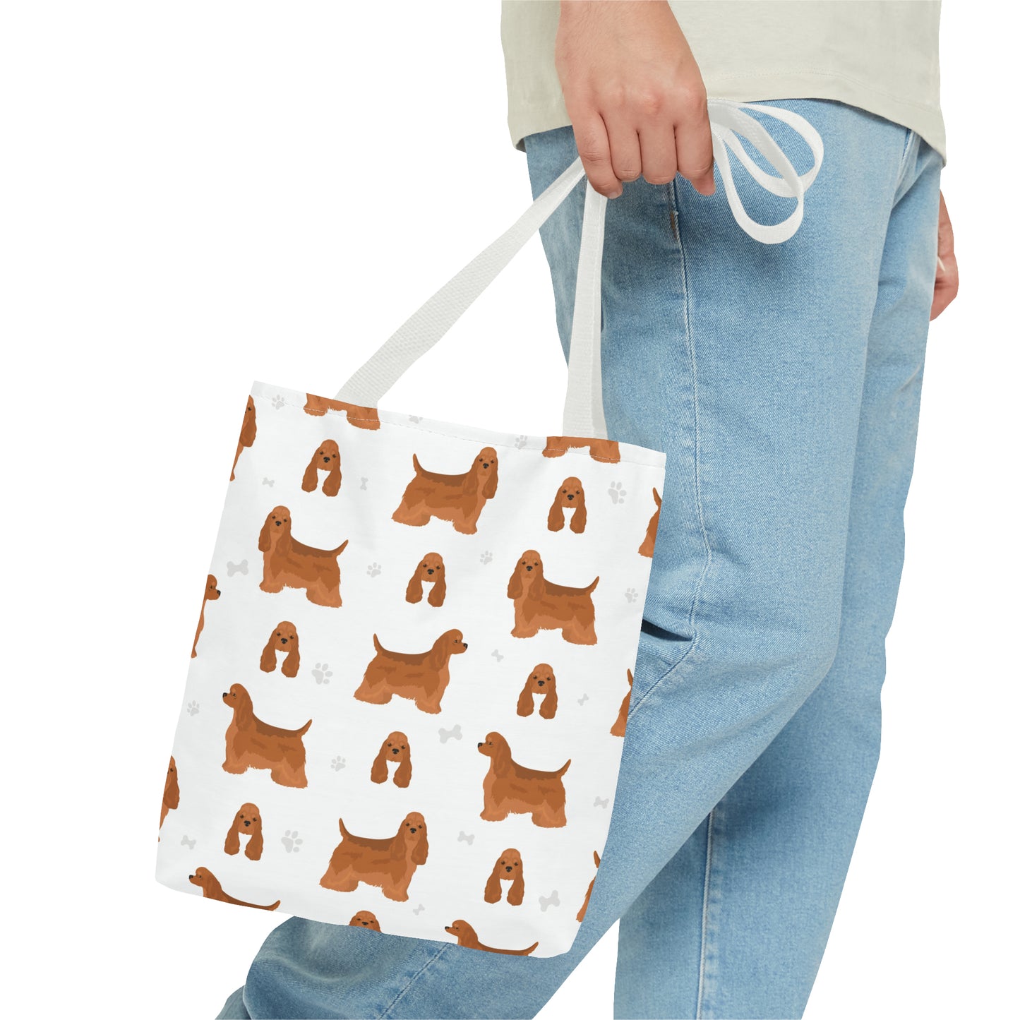 American Cocker Spaniel Dog Tote Bag, Cocker Spaniel Dog Mom Gift