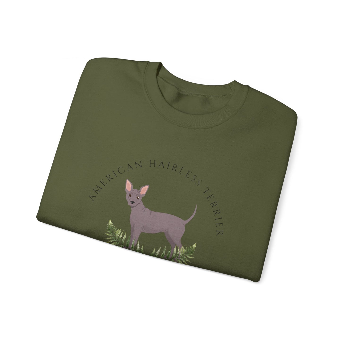 American Hairless Terrier Dog Social Club Unisex Heavy Blend Crewneck Sweatshirt, Dog Mom Gift