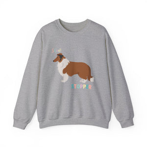 Collie Dog Show Stopper Unisex Heavy Blend Crewneck Sweatshirt,Dog Mom Gift