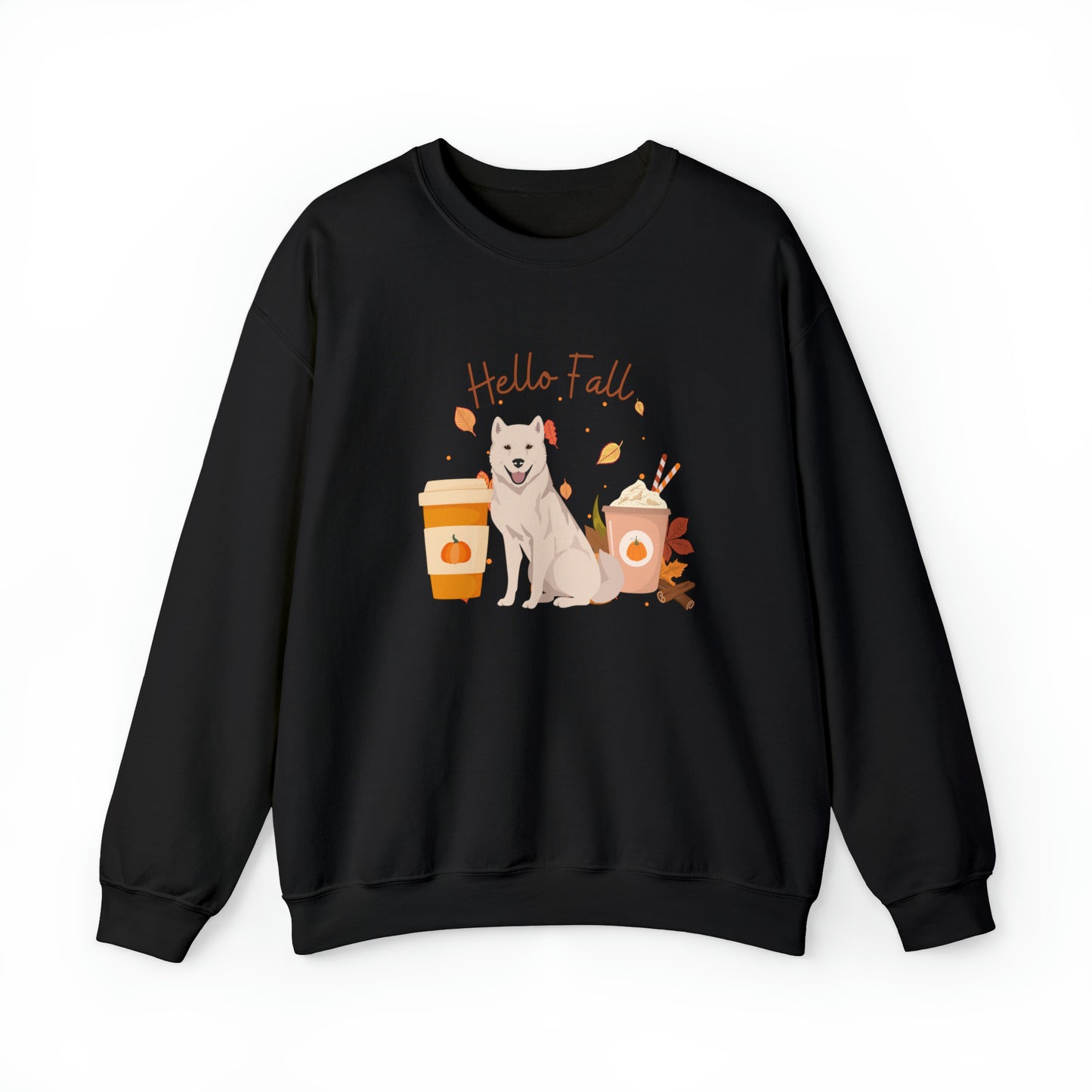 Kishu Ken Dog Fall Halloween Unisex Heavy Blend Crewneck Sweatshirt