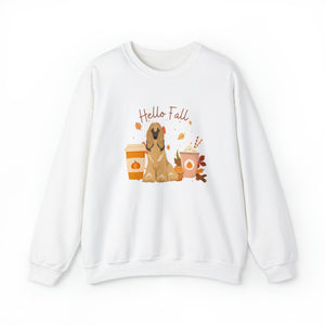 Afghan Hound Dog Fall Halloween Unisex Heavy Blend Crewneck Sweatshirt