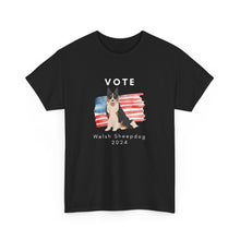 Load image into Gallery viewer, Welsh Sheepdog Dog Vote 2024, Election Unisex Heavy Cotton Tee, Dog Mom Gift, AKC
