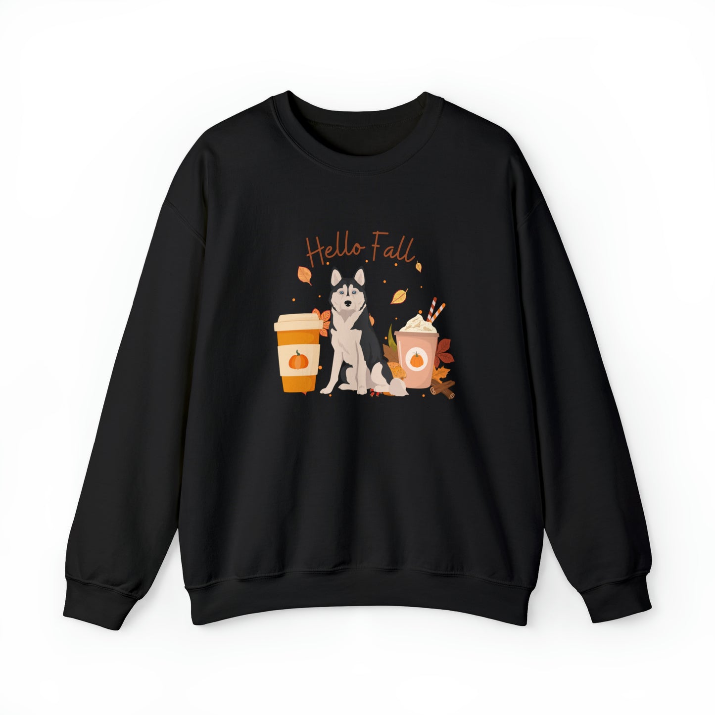 Alaskan Husky Dog Fall Halloween Unisex Heavy Blend Crewneck Sweatshirt