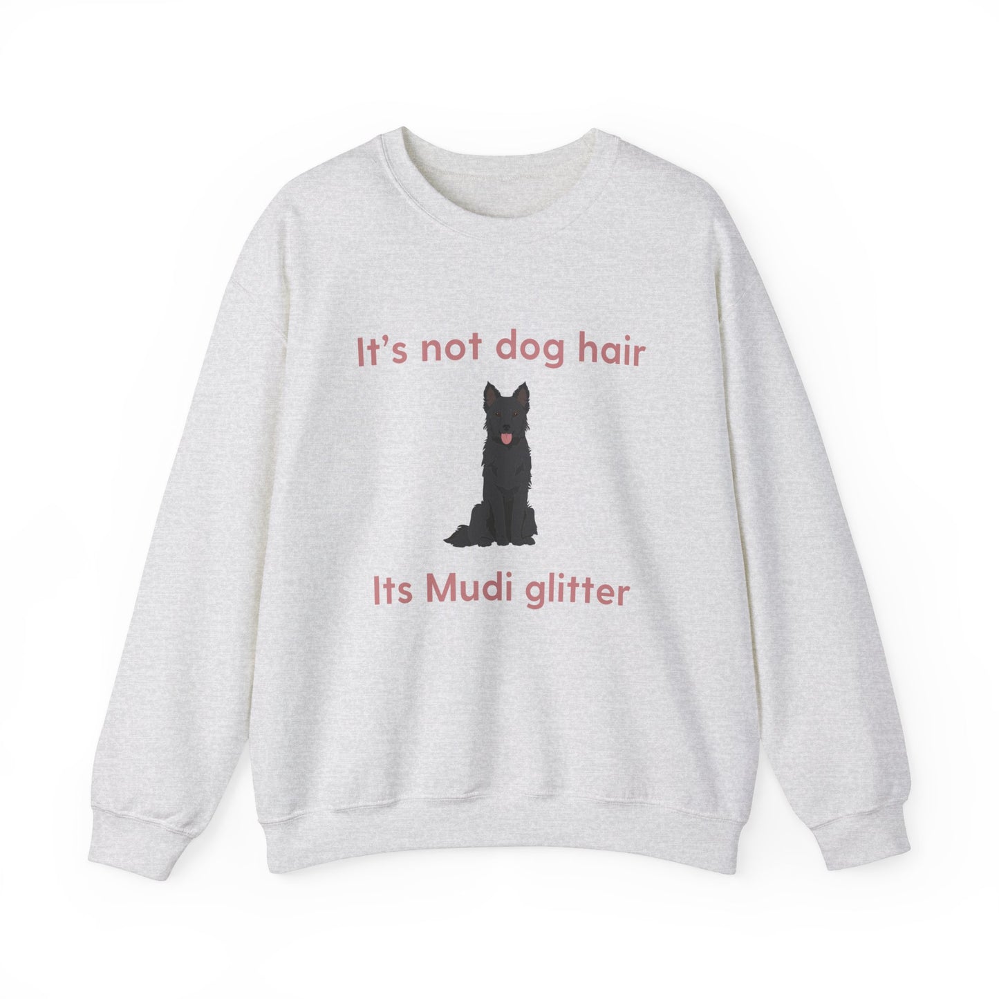 Mudi Dog Glitter Funny Unisex Heavy Blend Crewneck Sweatshirt, Mudi Mom, Mudi Gift, Mudi Lover