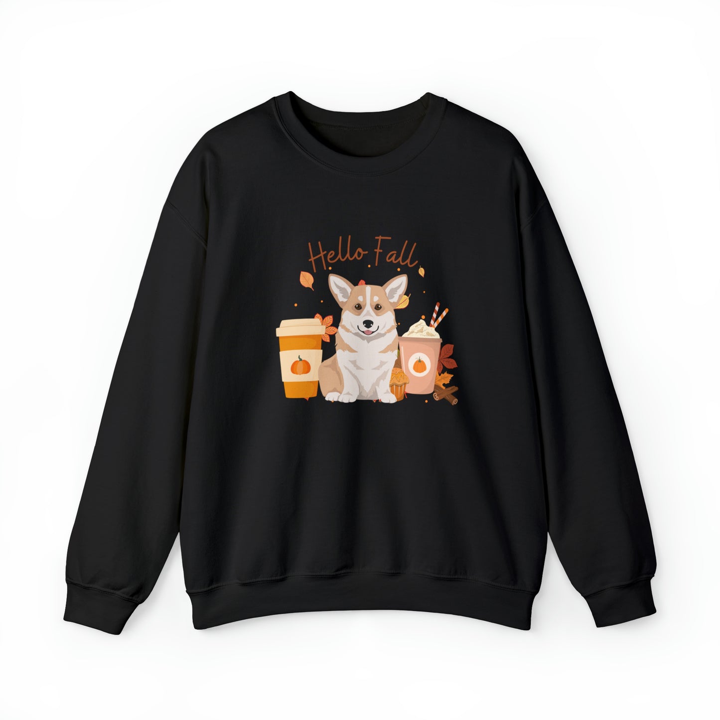 Pembroke Welsh Corgi Dog Fall Halloween Unisex Heavy Blend Crewneck Sweatshirt