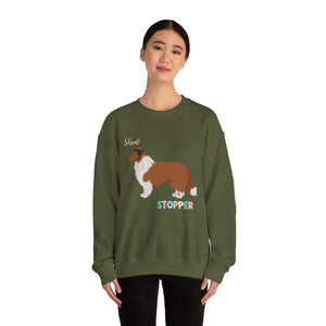 Collie Dog Show Stopper Unisex Heavy Blend Crewneck Sweatshirt,Dog Mom Gift