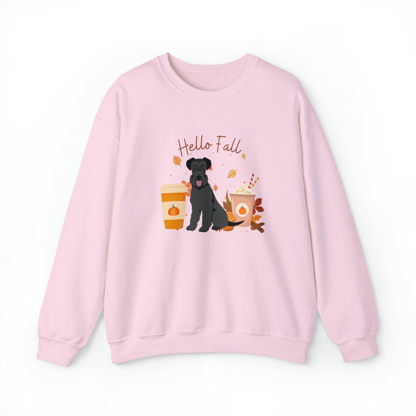 Schnauzer Dog Fall Halloween Unisex Heavy Blend Crewneck Sweatshirt