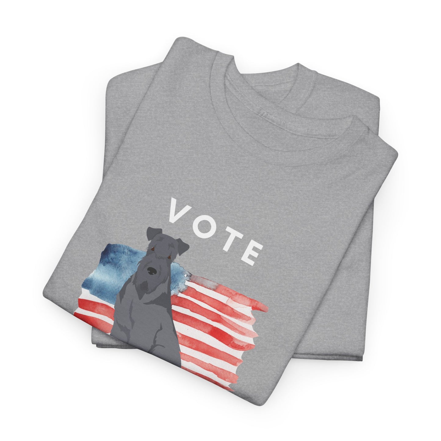 Kerry Blue Terrier Dog Vote 2024, Election Unisex Heavy Cotton Tee, Dog Mom Gift, AKC