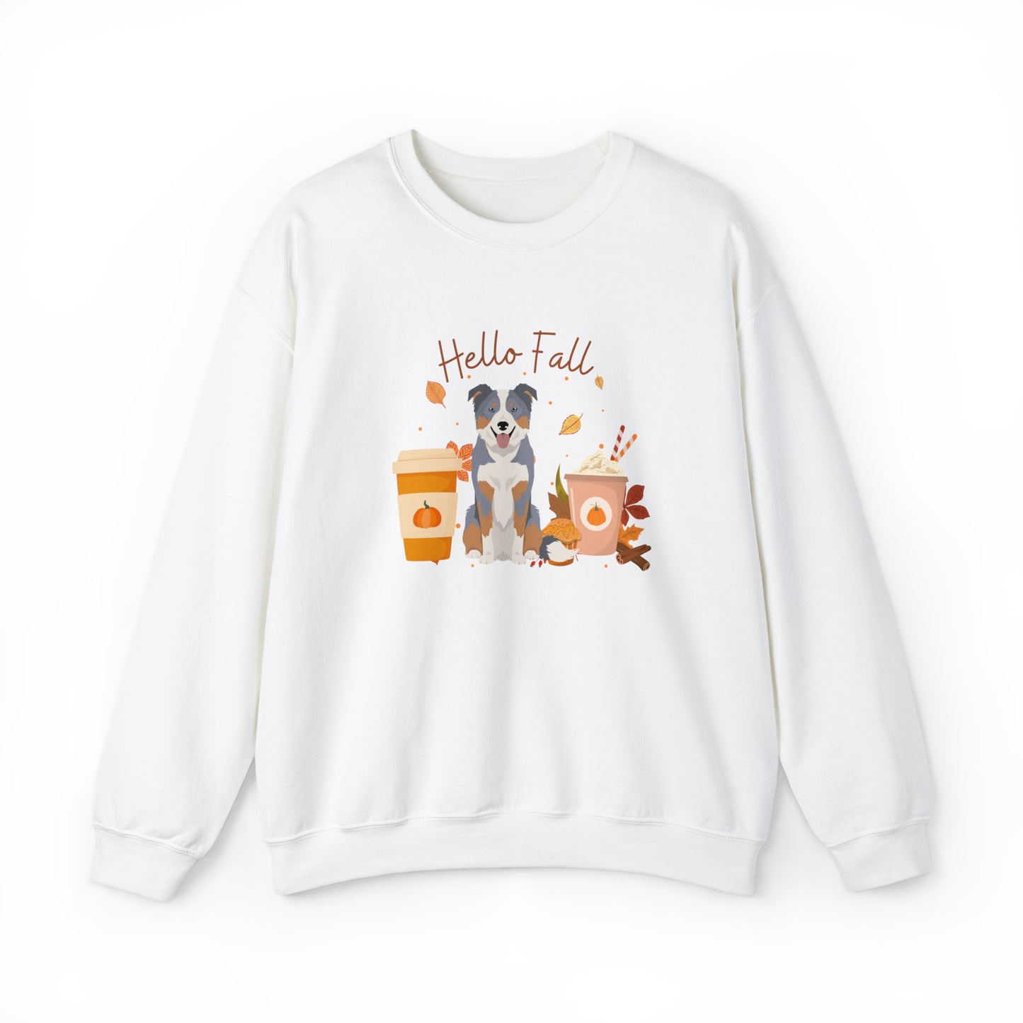 Border Collie Dog Fall Halloween Unisex Heavy Blend Crewneck Sweatshirt