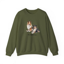 Load image into Gallery viewer, Copy of Rough Collie Dog we heard you pun Unisex Heavy Blend Crewneck Sweatshirt, Dog Mom Gift
