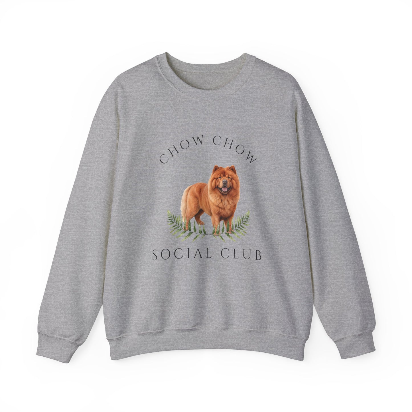 Chow Chow Dog Social Club Unisex Heavy Blend Crewneck Sweatshirt, Chow Dog Mom Gift