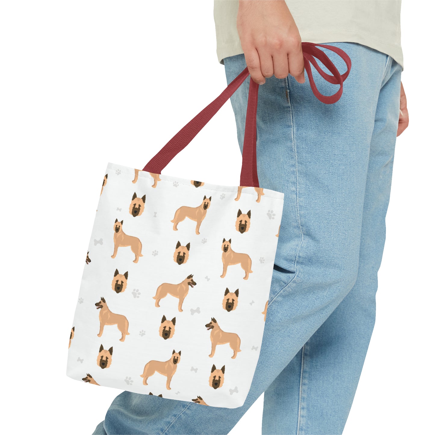 Belgian Laekenois Dog Tote Bag, Lakenois Dog Mom Gift