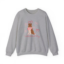 Load image into Gallery viewer, Collie Dog Valentines Day Unisex Heavy Blend Crewneck Sweatshirt
