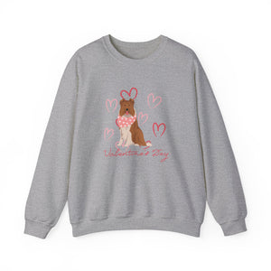 Collie Dog Valentines Day Unisex Heavy Blend Crewneck Sweatshirt