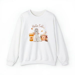 Afghan Hound Dog Fall Halloween Unisex Heavy Blend Crewneck Sweatshirt