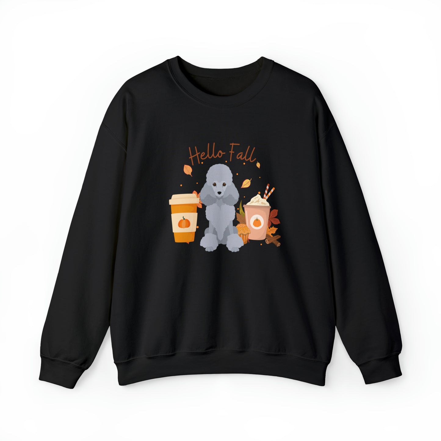 Poodle Dog Fall Halloween Unisex Heavy Blend Crewneck Sweatshirt